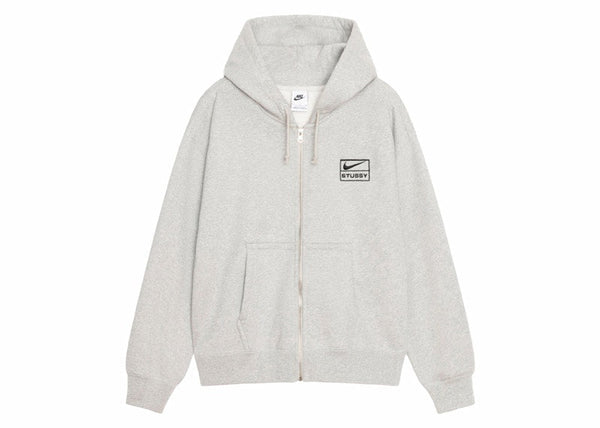 Sweat à capuche zippé en polaire Stussy x Nike Gris chiné