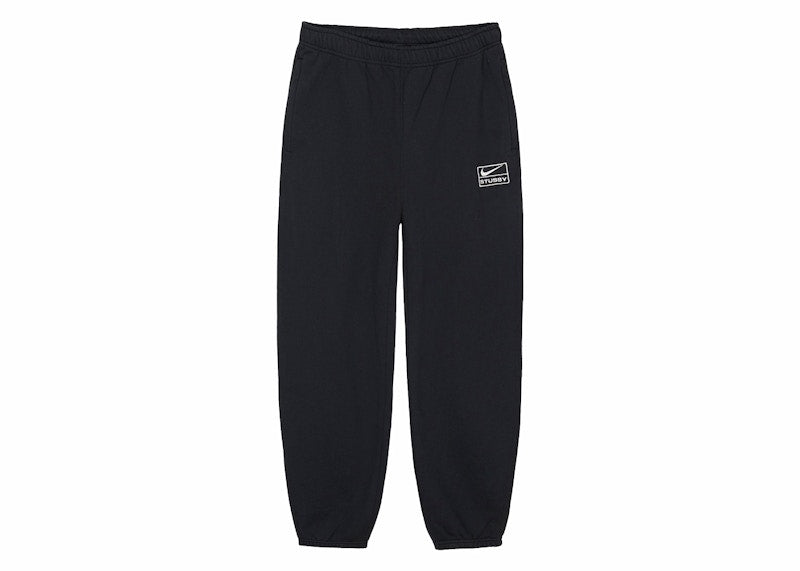 Pantalon polaire délavé Stussy x Nike noir