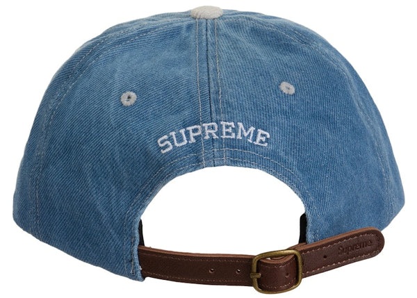 Jean délavé Supreme 2 tons avec logo S à 6 panneaux