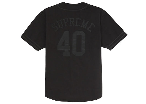 Supreme 40 Acres Twill Baseball Jersey Black