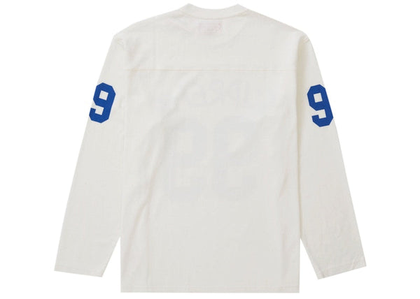 Haut de football à manches longues Supreme 99 blanc