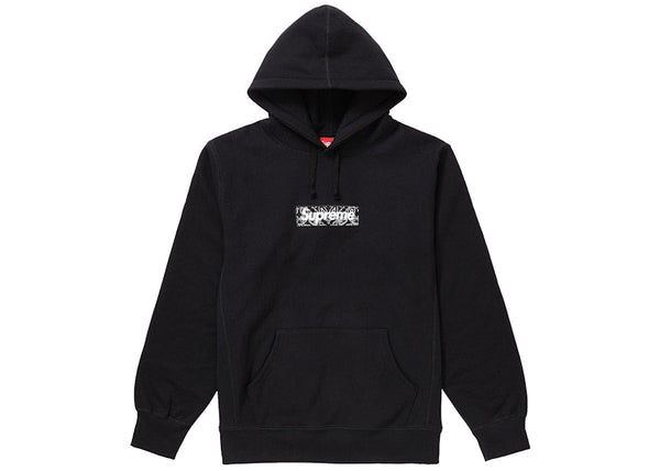 Supreme Bandana Box Logo Kapuzenpullover Schwarz