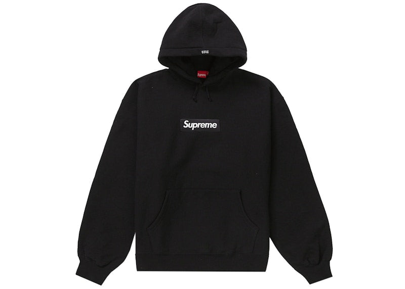 Supreme Box Logo Kapuzenpullover (FW23) Schwarz