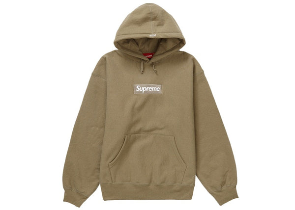 Sweat à capuche Supreme Box Logo (FW23) Sable foncé