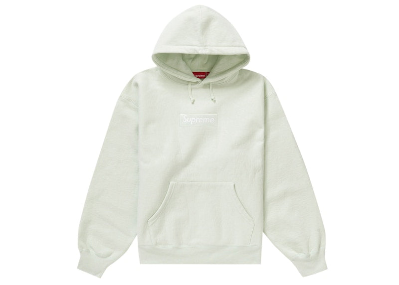 Sweat à capuche Supreme Box Logo (FW23) Vert clair