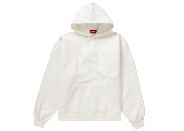 Sweat à capuche Supreme Box Logo (FW23) Blanc