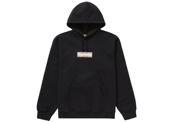 Sweat à capuche Supreme Burberry Box Logo Noir 