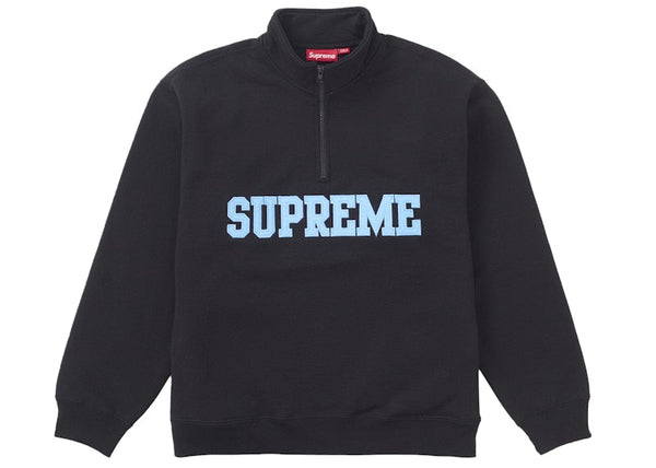 Pull demi-zip Supreme Collegiate noir