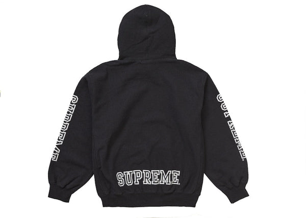 Sweat-shirt à capuche Supreme Collegiate Sleeve noir