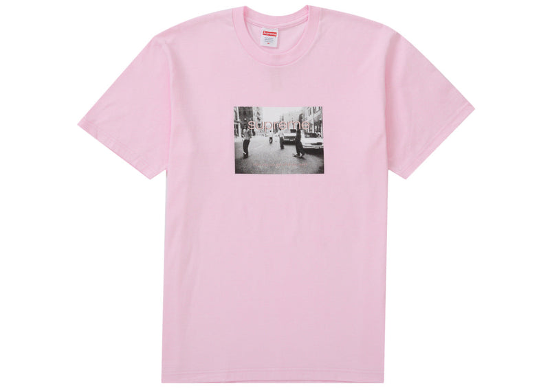 T-shirt Supreme Crew 96 rose clair