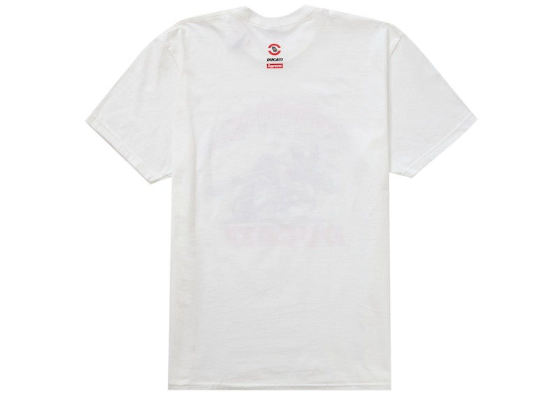 Supreme Ducati Bike Tee White