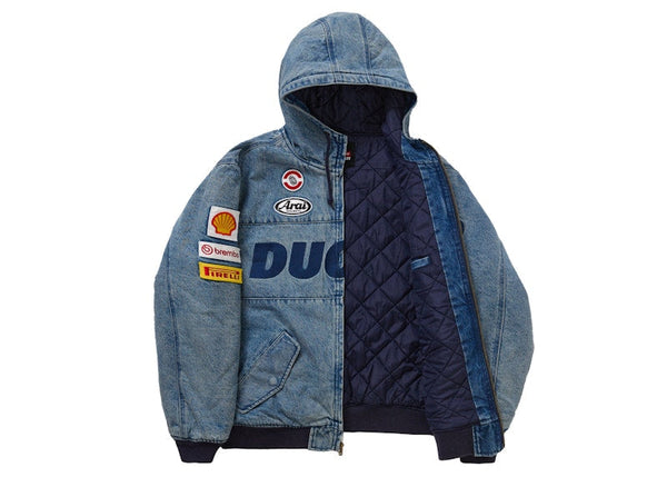 Veste de travail à capuche Supreme Ducati en jean 