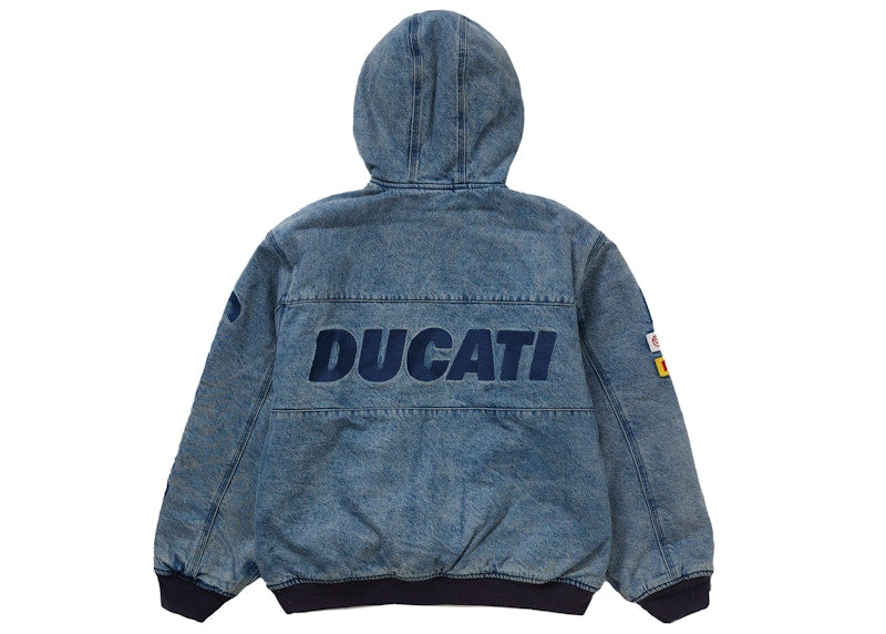Veste de travail à capuche Supreme Ducati en jean 