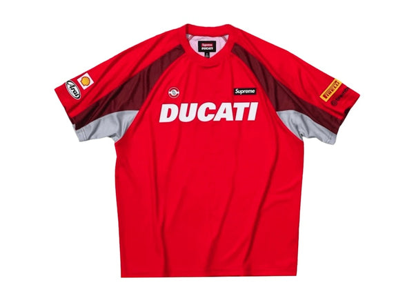Maillot de football Supreme Ducati rouge