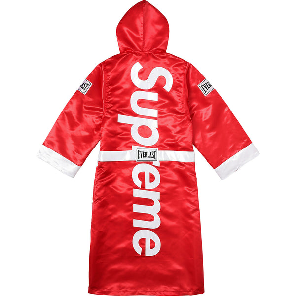 Peignoir de boxe à capuche en satin Supreme Everlast Rouge