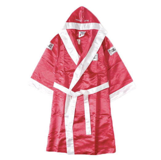Peignoir de boxe à capuche en satin Supreme Everlast Rouge
