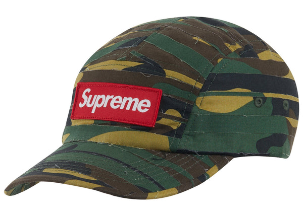 Casquette de camp camouflage superposée Supreme verte