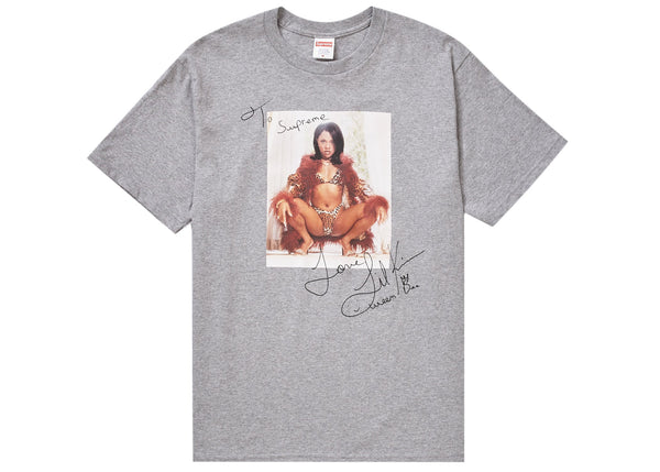 T-shirt Supreme Lil Kim gris chiné