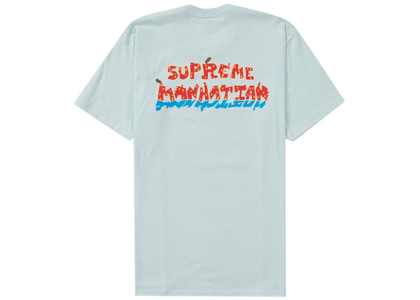 T-shirt Supreme Manhattan bleu pâle