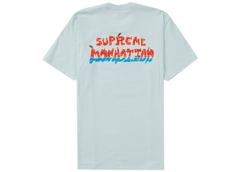 T-shirt Supreme Manhattan bleu pâle