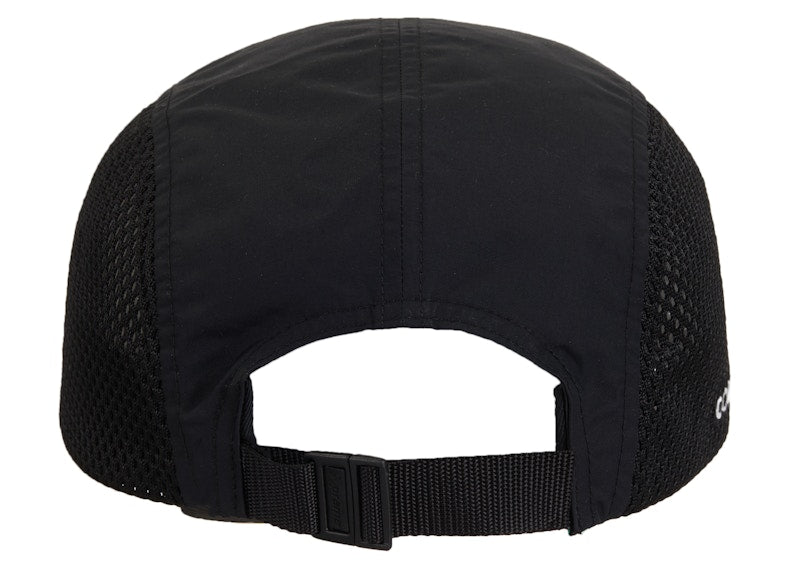 Casquette de camping à empiècements latéraux en maille suprême (SS24) noire