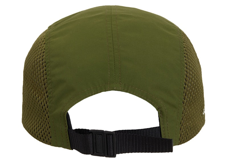 Casquette de camping à empiècements latéraux en maille suprême (SS24) Olive