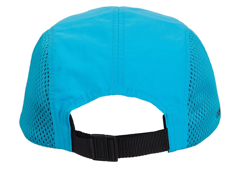 Casquette de camping à panneau latéral en maille suprême (SS24) Cyan