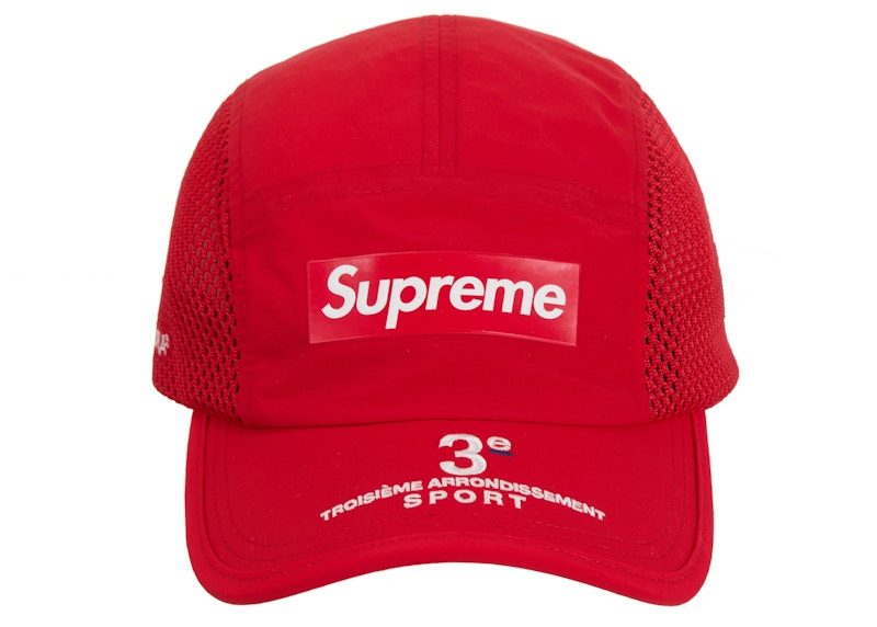 Casquette de camping à empiècements latéraux en maille suprême (SS24) Rouge