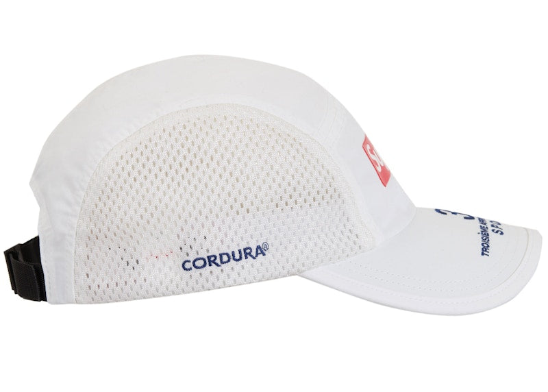 Casquette de camping à empiècements latéraux en maille suprême (SS24) blanche