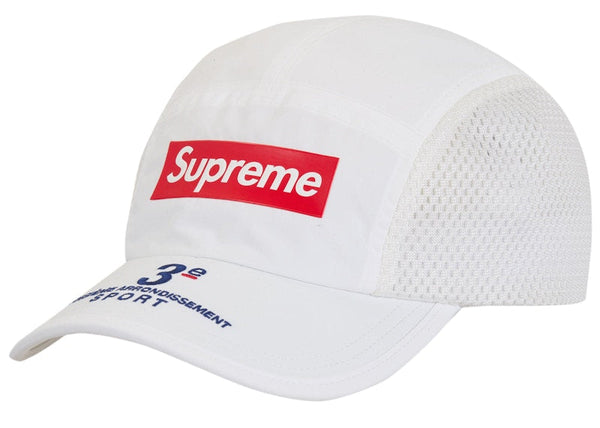 Casquette de camping à empiècements latéraux en maille suprême (SS24) blanche