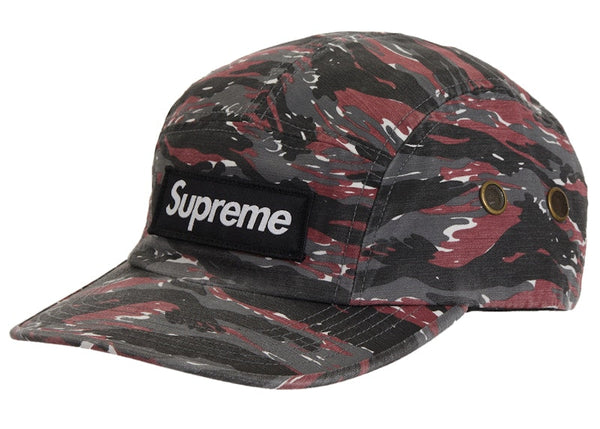 Casquette de camp militaire suprême (SS24) camouflage tigre rouge 