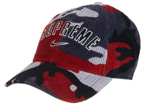 Supreme Nike Arc Corduroy 6 panneaux camouflage rouge
