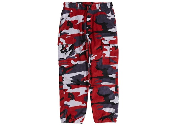 Pantalon cargo en velours côtelé Supreme Nike Arc Rouge Camo 