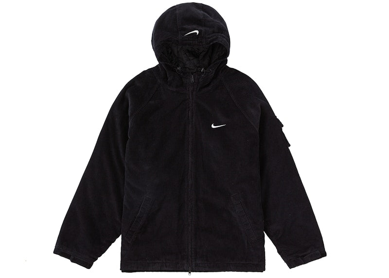 Veste à capuche en velours côtelé Supreme Nike Arc Noir