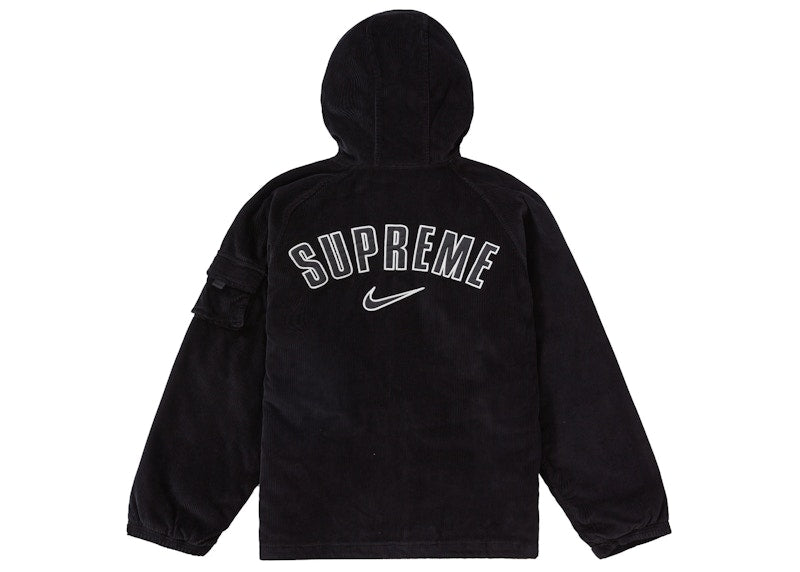 Veste à capuche en velours côtelé Supreme Nike Arc Noir