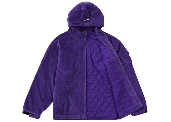 Veste à capuche en velours côtelé Supreme Nike Arc Violet
