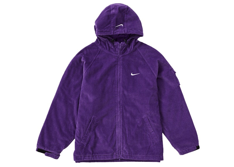 Supreme Nike Arc Corduroy Kapuzenjacke Lila