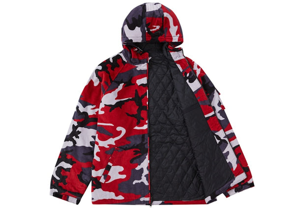 Veste à capuche en velours côtelé Supreme Nike Arc Rouge Camo