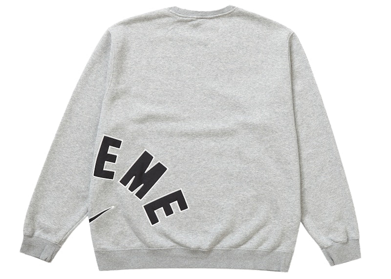 Pull ras du cou Supreme Nike Arc gris chiné 