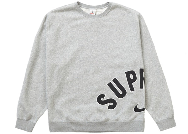Pull ras du cou Supreme Nike Arc gris chiné 