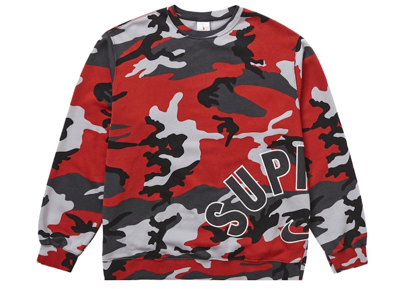 Sweat à col rond Supreme Nike Arc Rouge Camo