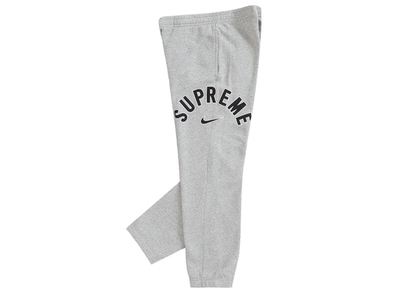 Pantalon de survêtement Supreme Nike Arc gris chiné