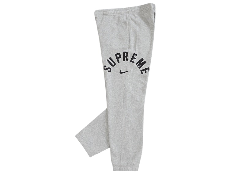 Pantalon de survêtement Supreme Nike Arc gris chiné