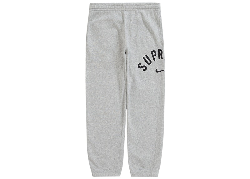 Pantalon de survêtement Supreme Nike Arc gris chiné