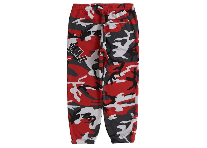 Pantalon de survêtement Supreme Nike Arc Rouge Camo 