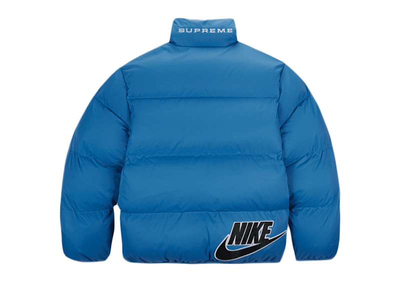 Supreme Nike Reversible Puffy Jacket Blue