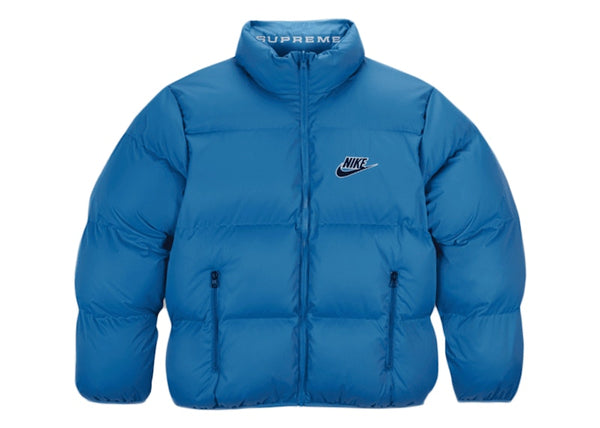 Supreme Nike Reversible Puffy Jacket Blue