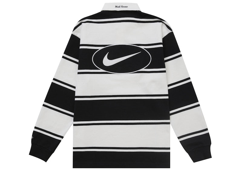 Supreme Nike Stripe Rugby Black