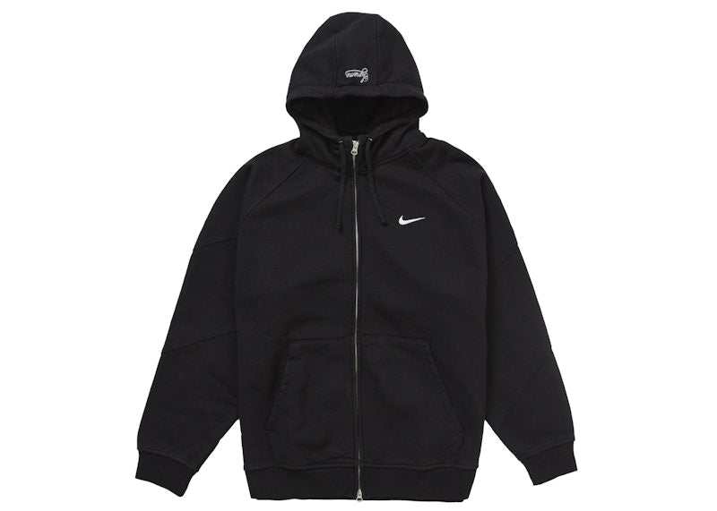 Supreme Nike Zip Up Hooded Sweatshirt Black