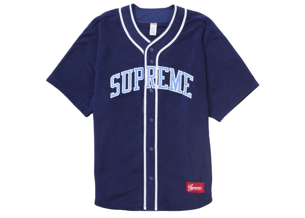 Maillot de baseball Supreme Polartec bleu marine 